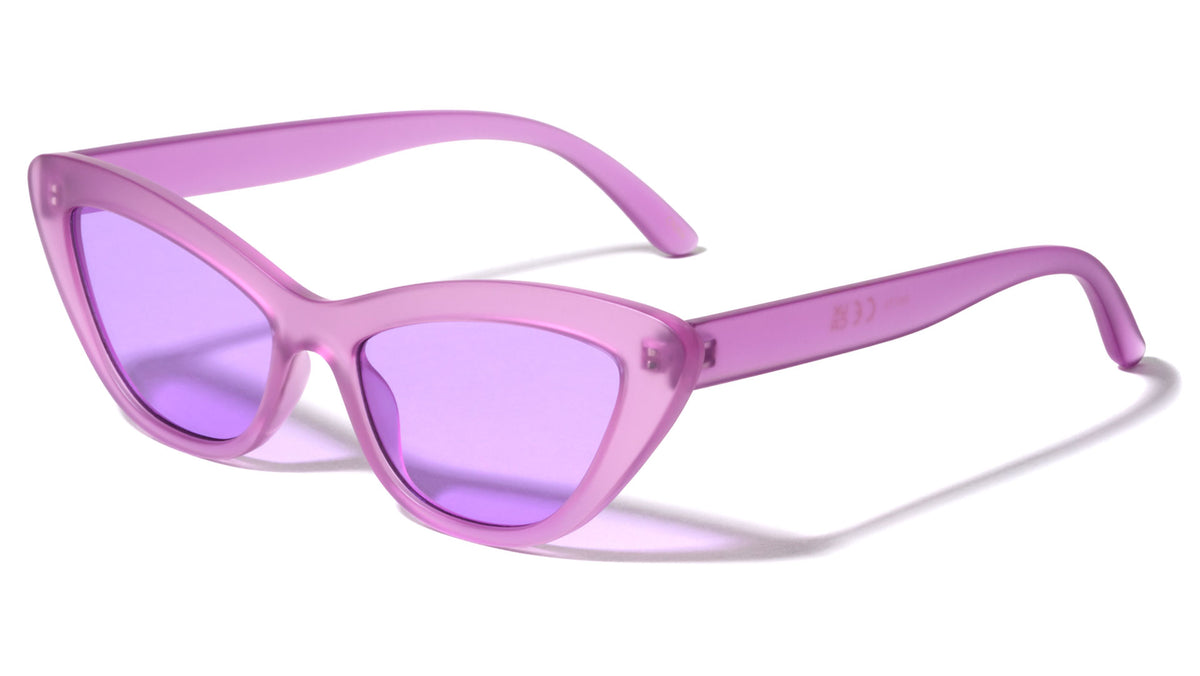 Retro Frosted Color Frame Cat Eye Wholesale Sunglasses