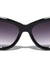Metal Accent Tapered Temple Retro Cat Eye Wholesale Sunglasses