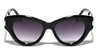 Metal Accent Tapered Temple Retro Cat Eye Wholesale Sunglasses
