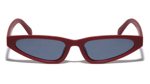 Two Dot Stud Temple Triangular Lens Retro Cat Eye Wholesale Sunglasses