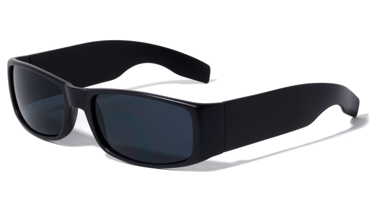 Thick Temple Rectangle Super Dark Wholesale Sunglasses