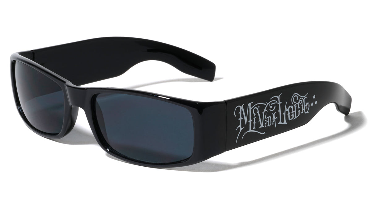 Mi Vida Loca Rectangle Super Dark Wholesale Sunglasses