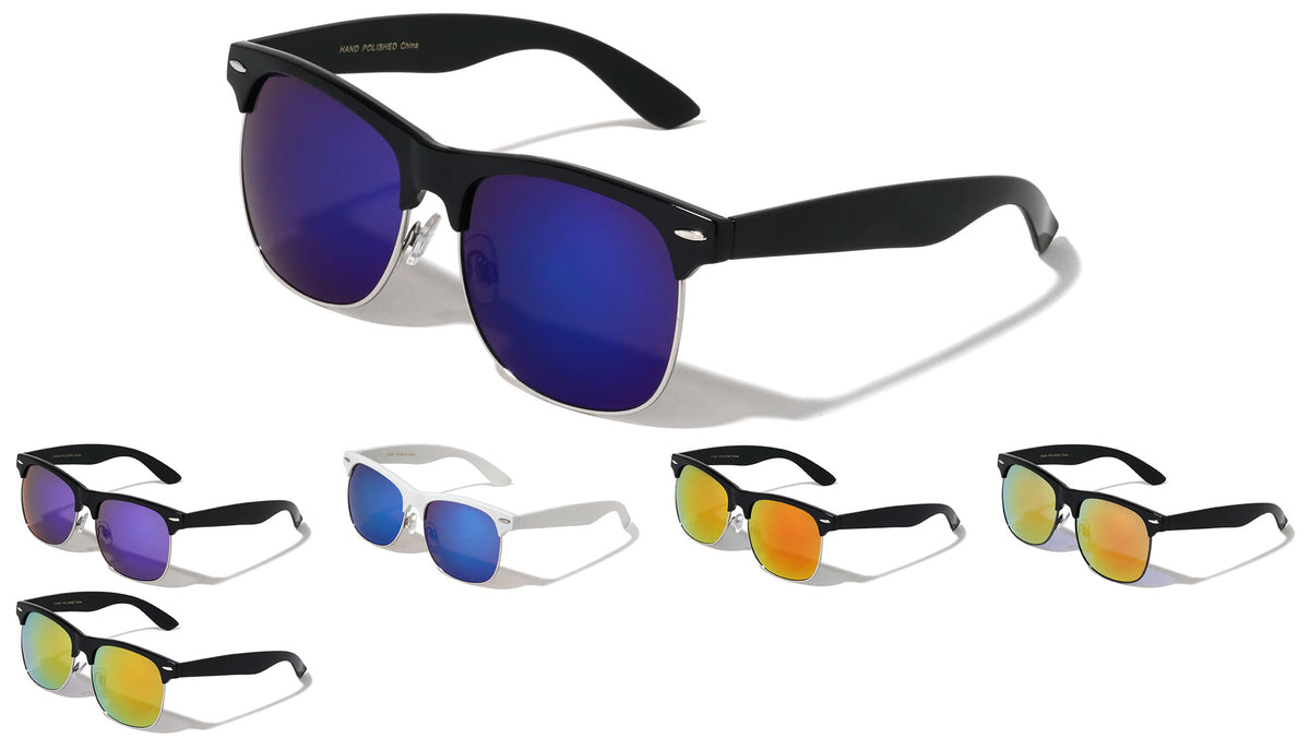 Combination Color Mirror Lens Wholesale Bulk Sunglasses