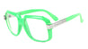 Squared Neon Color Clear Lens Wholesale Glasses