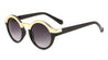 Solid Brow Line Retro Round  Wholesale Bulk Sunglasses