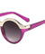 Solid Brow Line Retro Round  Wholesale Bulk Sunglasses