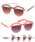 Half Moon Single Browline Wholesale Bulk Sunglasses