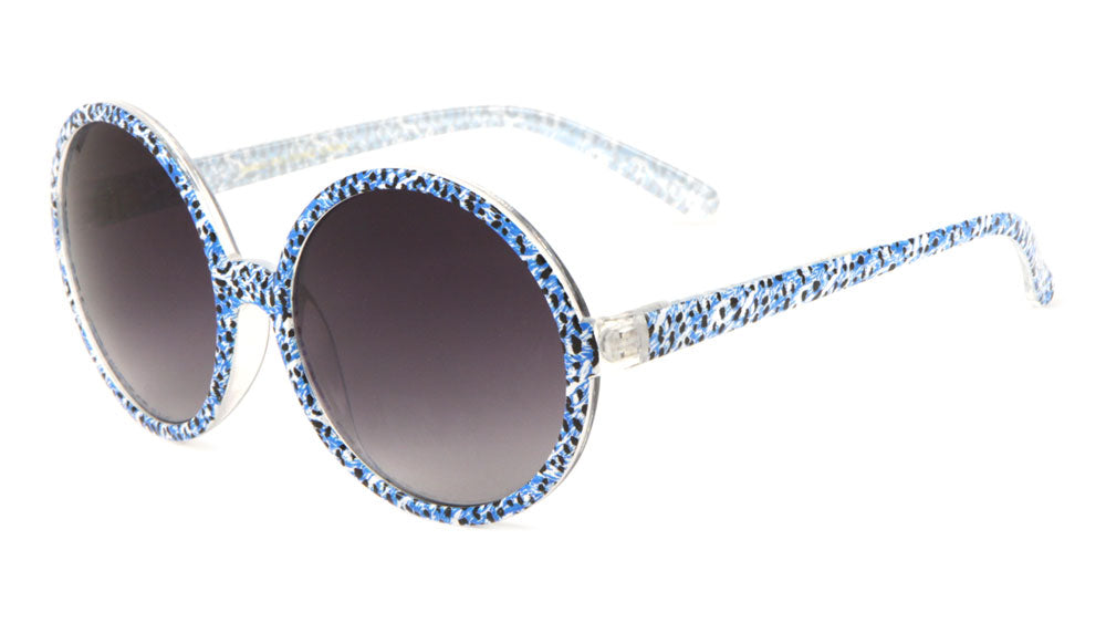 Crystal Round Animal Pattern Wholesale Bulk Sunglasses