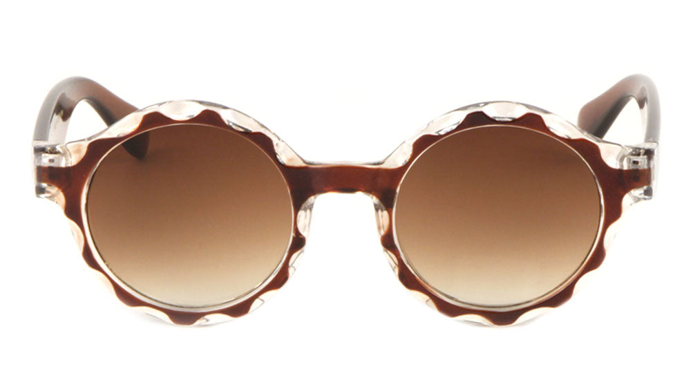 Crystal Round Retro Wholesale Bulk Sunglasses