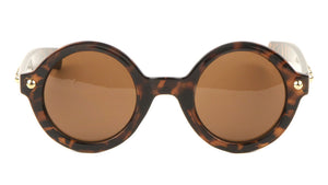 Round Retro Studded Wholesale Bulk Sunglasses