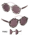 Round Dot & Stripe Pattern Wholesale Bulk Sunglasses