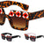 Squared Flower Accent Wholesale Sunglasses