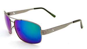 PEACE Metal Aviators Logo Revo Color Mirror Sunglasses