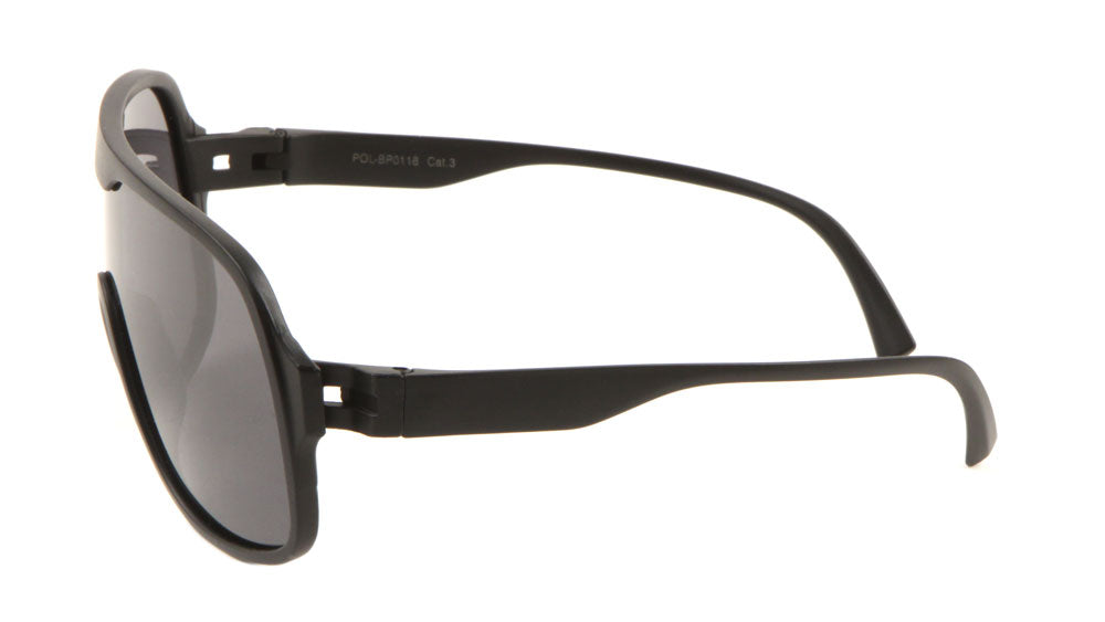 Polarized Solid One Piece Lens Wholesale Bulk Sunglasses
