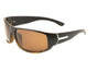 Polarized Sports Wrap Metal Accent Sunglasses Wholesale