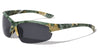 Polarized Camouflage Semi Rimless Sports Wholesale Sunglasses