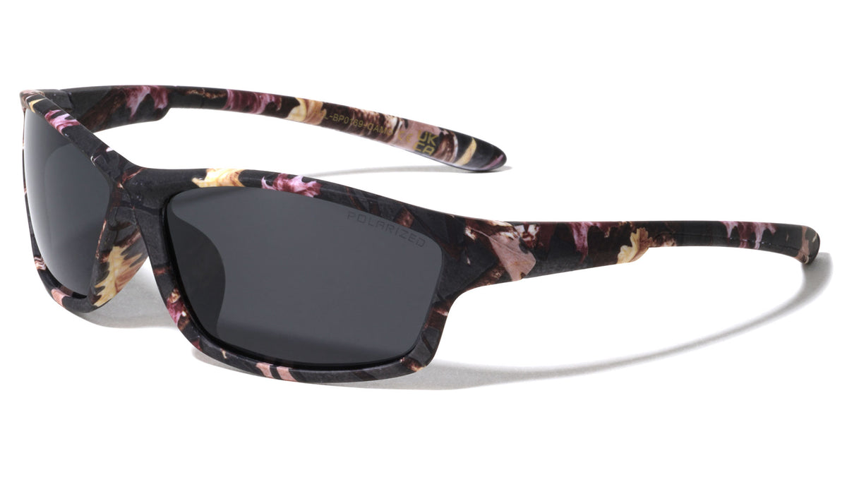 Polarized Camouflage Oval Sports Wholesale Sunglasses