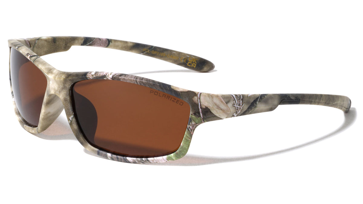 Polarized Camouflage Oval Sports Wholesale Sunglasses