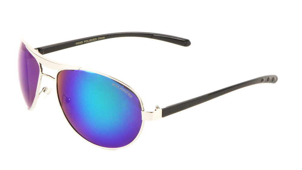 Polarized Color Mirror Aviators Wholesale Bulk Sunglasses