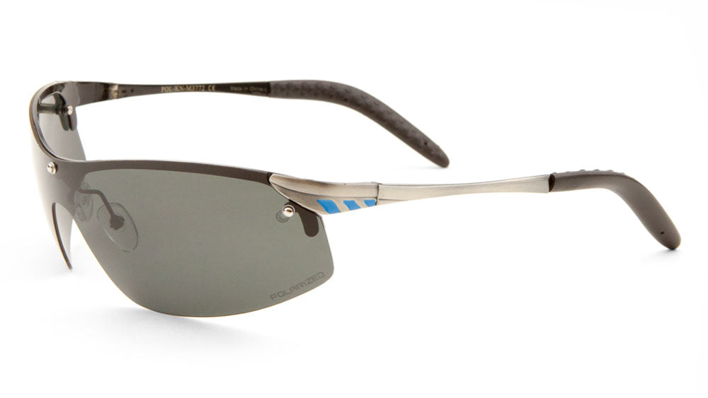 KHAN Sport Semi-Rimless Polarized Bulk Sunglasses