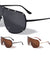 Oversized Polarized Shield Wholesale Sunglasses