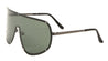 Polarized Rimless Solid One Piece Lens Wholesale Sunglasses