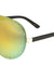 Polarized Color Mirror Rimless Solid One Piece Lens