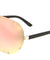 Polarized Color Mirror Rimless Solid One Piece Lens