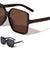Polarized Thin Frame Oversized Squared Butterfly Wholesale Sunglasses