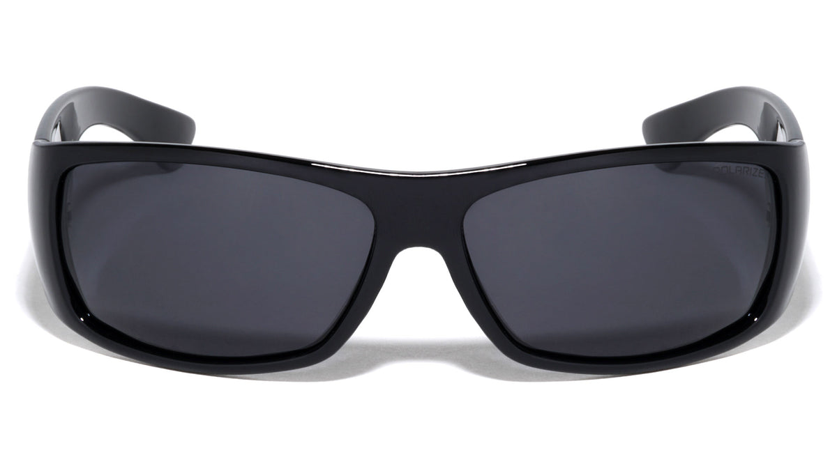 KHAN Polarized Wide Rectangle Sports Wholesale Sunglasses