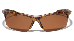 Polarized Semi Rimless Camouflage Sports Wholesale Sunglasses