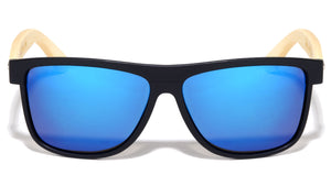 EKO Wood Polarized Color Mirror Classic Bulk Sunglasses