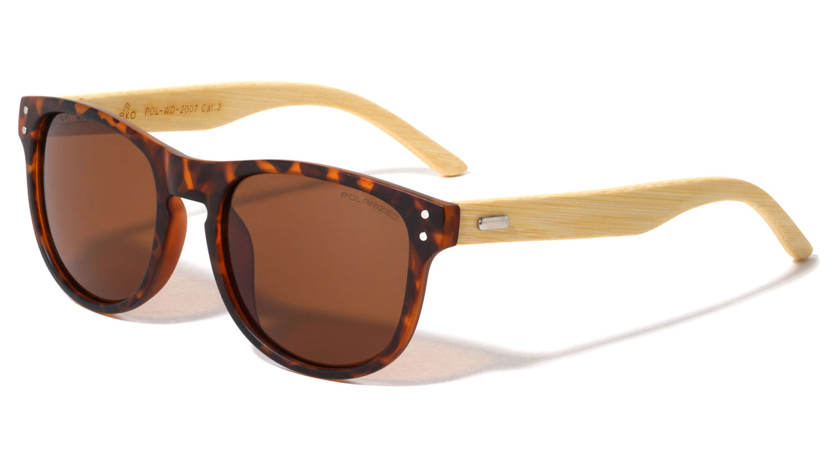EKO Wood Classic Polarized Lens Wholesale Bulk Sunglasses