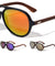 EKO Wood Aviators Polarized Color Mirror Sunglasses