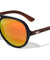 EKO Wood Aviators Polarized Color Mirror Sunglasses