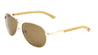 EKO Wood Aviators Polarized Wholesale Bulk Sunglasses