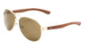 EKO Polarized Wood Aviators Wholesale Bulk Sunglasses