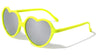 Heart Neon Color Round Wholesale Sunglasses