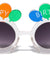 Happy Birthday Balloons Round Crystal Sunglasses
