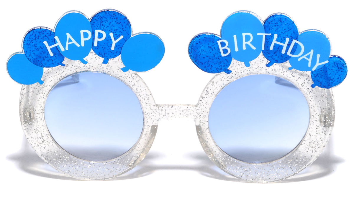 Birthday Glitter Balloon Party Round Glasses Wholesale
