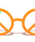 Peace Sign Neon Color Party Wholesale Sunglasses