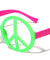 Peace Sign Neon Color Party Wholesale Sunglasses