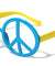 Peace Sign Neon Color Party Wholesale Sunglasses