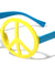 Peace Sign Neon Color Party Wholesale Sunglasses