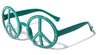 Peace Sign Rhinestone Color Party Wholesale Sunglasses