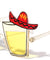 Party Tequila Sombrero Lime Glasses