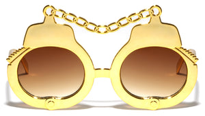 Chrome Color Party Handcuffs Wholesale Sunglasses