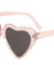 Heart Shaped Studded Wholesale Sunglasses
