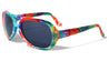 Party Aviators Tie Dye Print Plastic Sunglasses Wholesale