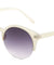 Plastic Retro Semi-Rimless Sunglasses